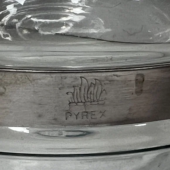 Retro MCM Pyrex Flameware 7756-C-A-3 Glass Tea Pot With Lid Cup Made In USA - Picture 4 of 16